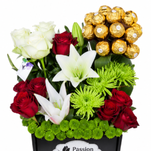 Ferrero Rocher Ball and Flower Gift Box (code 16)