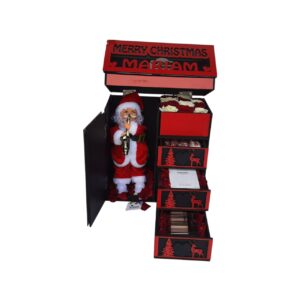 Santa Claus Gift Box, Roses, Chocolates and Perfume (code150)